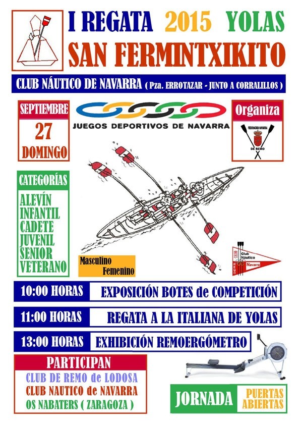 I Regata Yolas San Ferm&iacute;n Txikito 2015